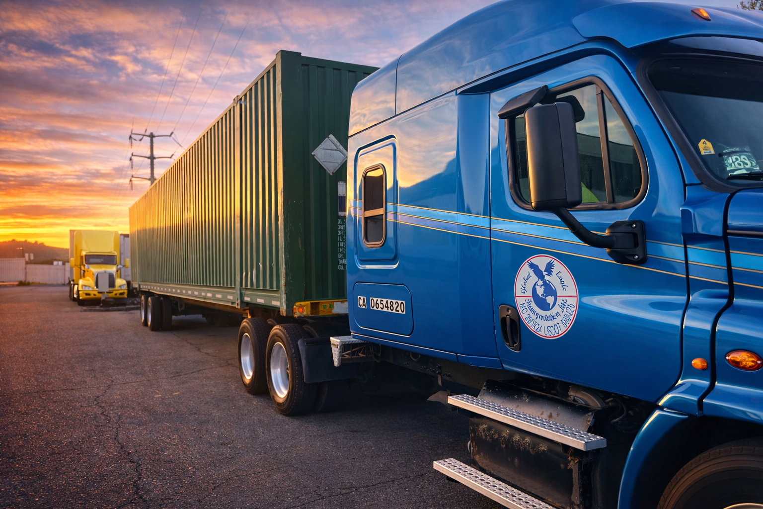 Blue Global Eagle truck